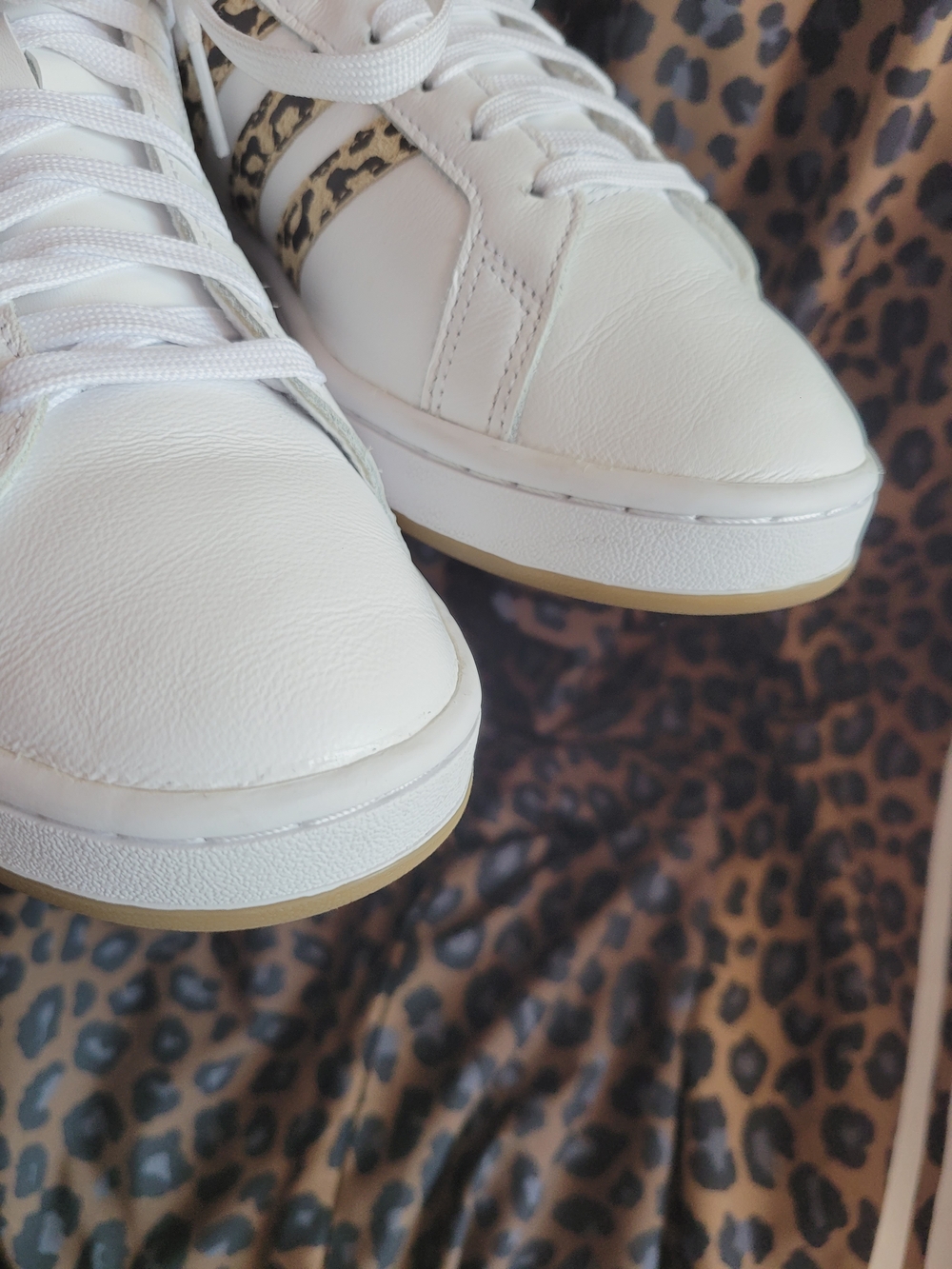 adidas Cloudfoam comfort  Leopard Stripe Sneakers 8.5M - Picture 5 of 12